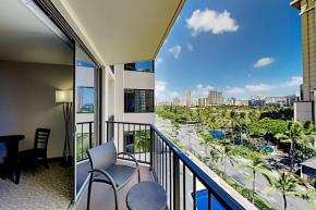 Aqua Palms Waikiki Ocean View Lanai Parking Included